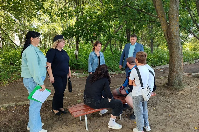 Межведомственный рейд в с. Бессоновка, с. Ухтинка 15.08.2025