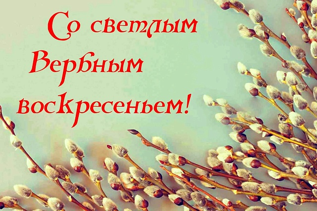 Поздравление главы Бессоновского района Натальи Шалдаевой с Вербным воскресеньем!