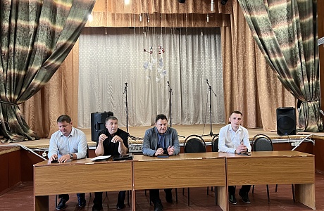 Встреча с населением в с.Сосновка 