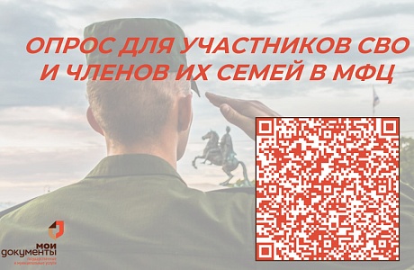Для участников специальной военной операции (СВО) и членов их семей запущен опрос Для участников специальной военной операции (СВО) и членов их семей запущен опрос