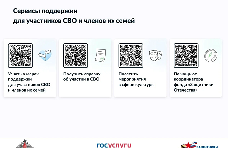 Сервисы поддержки для участников СВО и членов их семей!