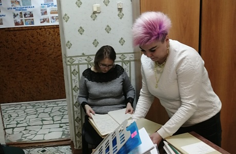 Работа исследователей в муниципальном архиве Бессоновского района Пензенской области 