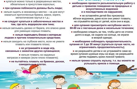 ПРАВИЛА  БЕЗОПАСНОСТИ ПОВЕДЕНИЯ НА ВОДЕ
