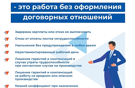 На территории района продолжается реализация мер, направленных на снижение неформальной занятости
