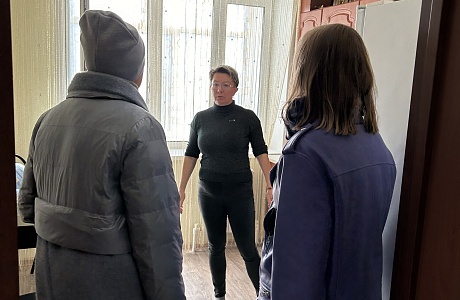 Проведен комиссионный осмотр благоустроенного жилого помещения  (квартиры )