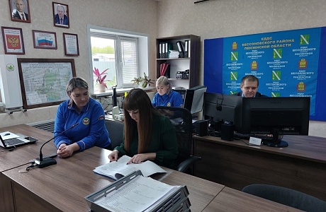 Выезд в ЕДДС Бессоновского района по проверке готовности дежурно-диспетчерских служб, работоспособности технических средств