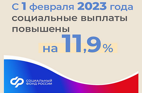 СФР: Социальные выплаты проиндексированы с 1 февраля 2023 года