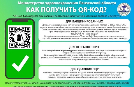 Жители Пензенской области смогут уточнить порядок получения QR-кода