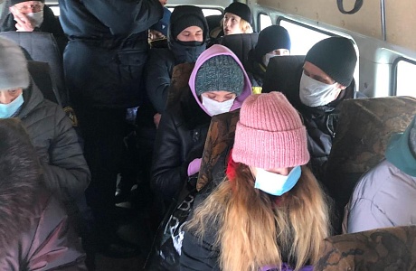 Проведен очередной рейд на пассажирском транспорте по соблюдению «масочного режима»