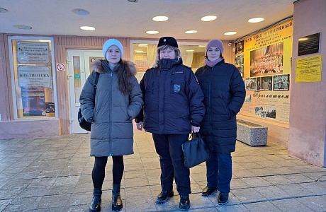 Рейд по местам массового скопления молодежи в вечернее время