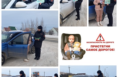 Профилактическая акция "Пристегни самого дорогого" 