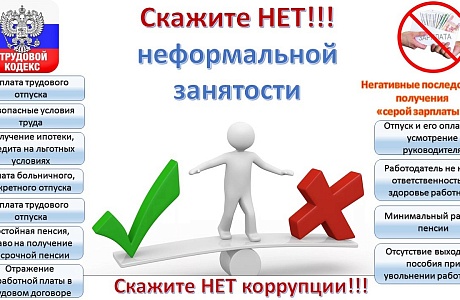 На территории района продолжается реализация мер, направленных на снижение неформальной занятости
