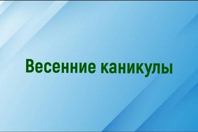 В Бессоновском районе стартовали весенние каникулы!